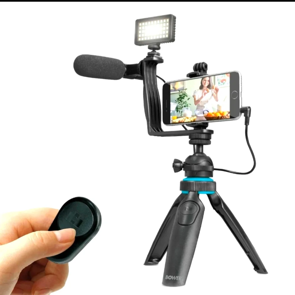Ultimate Vlogger Kit Smartphone Vlogging setupdetachable wireless remote shutter